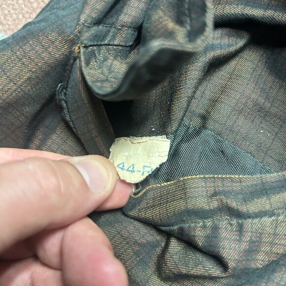 Vintage 1960s trench coat sharkskin rockabilly overcoat plaid jacket men’s 44R - Picture 6 of 10